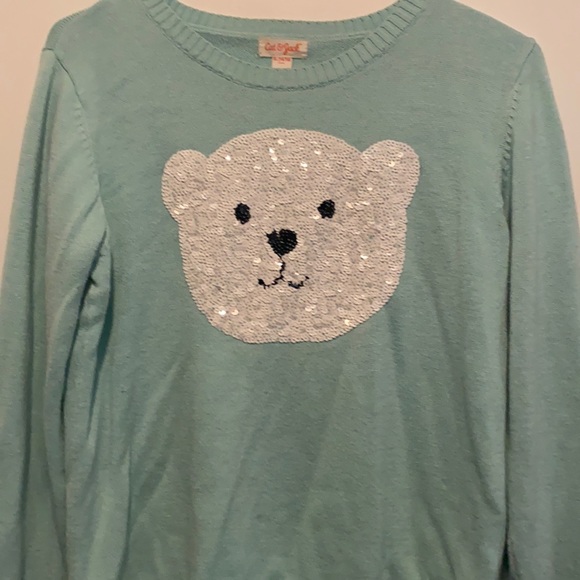 Cat & Jack Sequence Bear Sweater - Picture 1 of 3